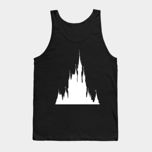 Magic Castle Silhouette Purple Wall #Pastel Tank Top